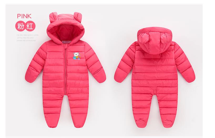 Vêtements d'escalade pour bébés | Veste rembourrée en coton,: Rose / 24M