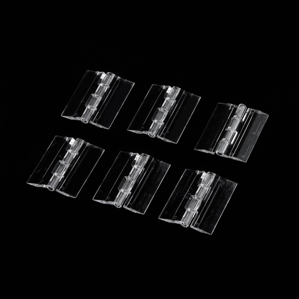 45X38 Mm Clear Acryl Plastic Vouwen Deur Piano Plexiglas Scharnieren Pack Van 6