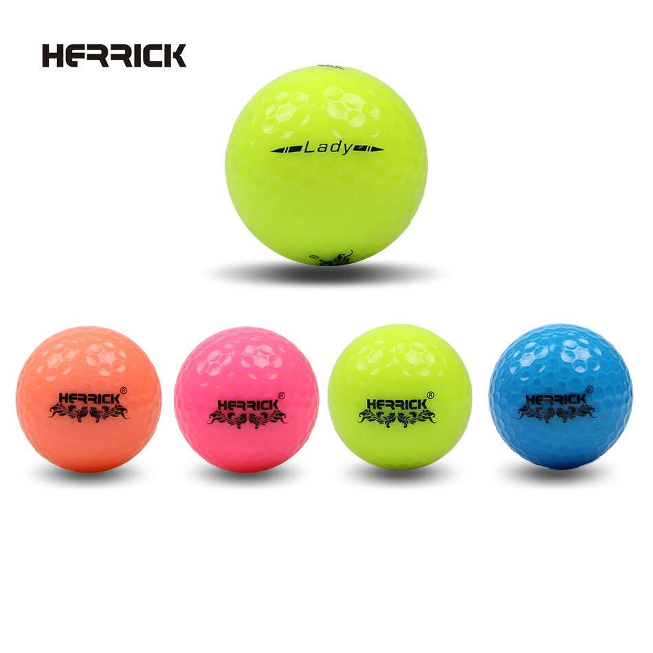 Golfbal Dame Spel Kleur Bal 3 Stks/partij Twee Lagen Ver Weg Beter Stabiliteit