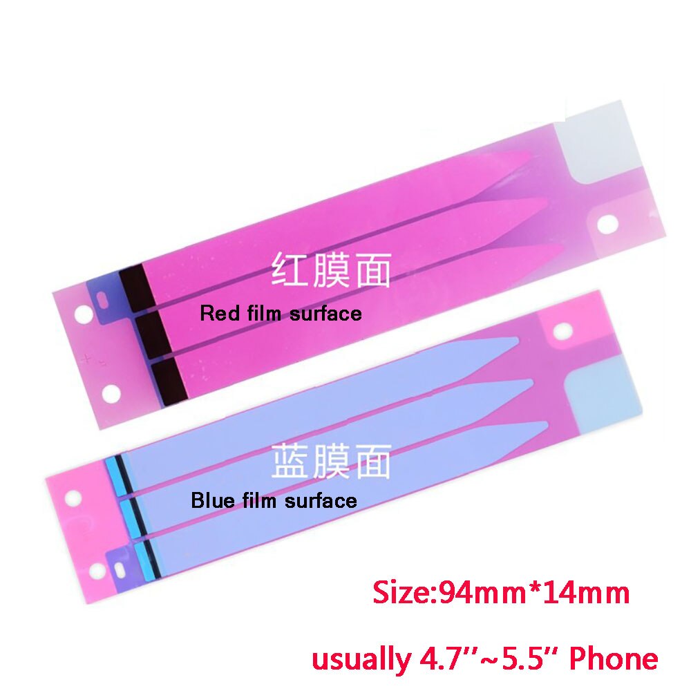 Battery Adhesive Sticker Glue Tape Double-Sided For iPhone 7 8 Plus X 5s 6 6s Plus XR XS MAX 11 Pro Phone Battery Replace Strip: 94x14mm 5.5 inch