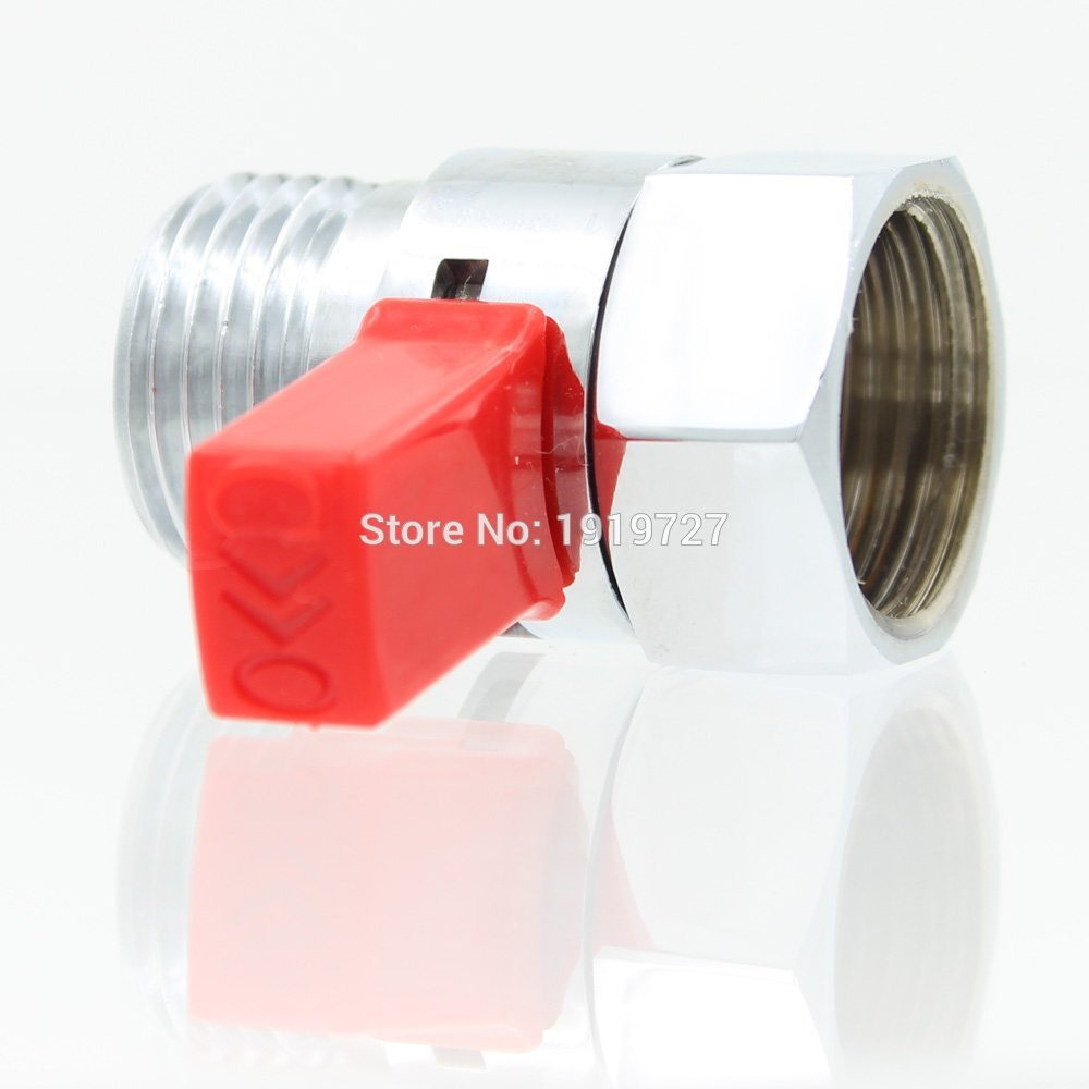 Shower Pressue Quick Valve Brass Water Control Valve Shut Off Switch for Bidet Spray or Top Rain Shower Hand Head