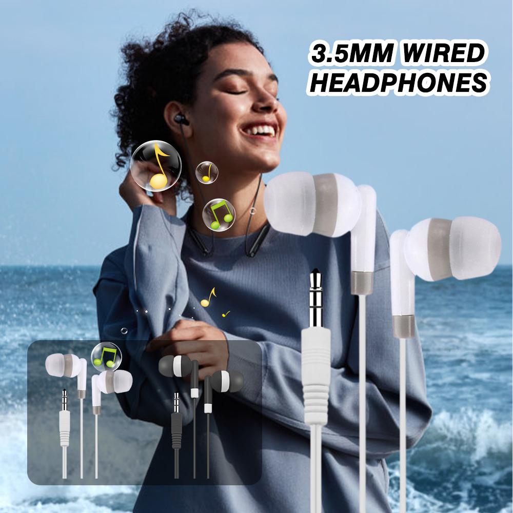 Oortelefoon Kleur In Oor Bedrade Muziek Zonder Microfoon Universele Mp3/Mp4 3.5Mm Tablet Oordopjes Mobiele Oortelefoons