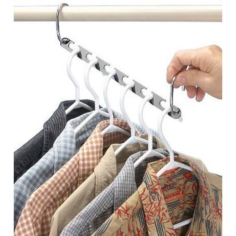 2/4/6/8/10 stücke Magie KleiderbüGel Hängen Kette Metall Tuch Schrank Aufhänger Hemden Ordentlich Sparen raum Organizer KleiderbüGel