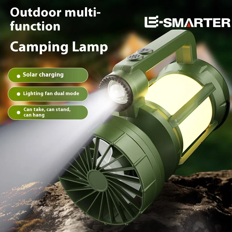 Lanterne Portable puissante lampe de Camping lampe de poche LED Rechargeable batterie intégrée torche tente lumières projecteur de nuit