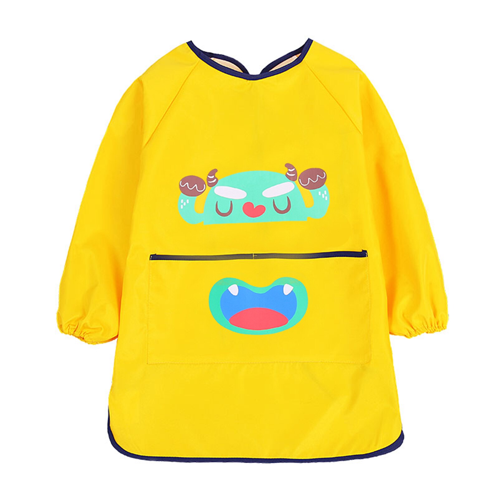 Delantal de manga larga para niños Y niñas, delantal de arte impermeable para pintar, escuela, 6-8 años, 1 unidad