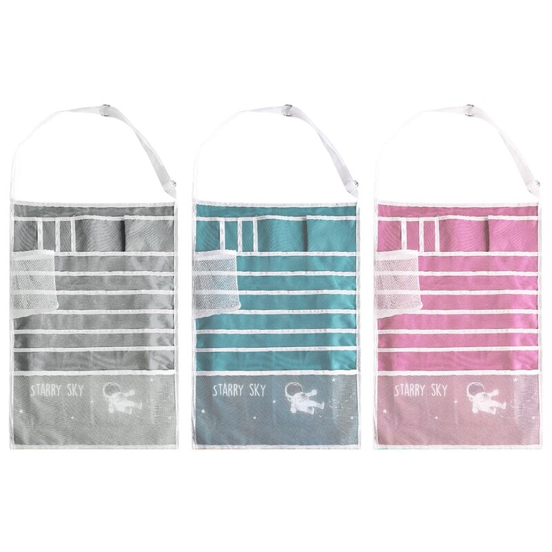 Multifunctional Student Learning Hanging Book Bag Desk Organizer Canvas Book Storage Magazine Holder