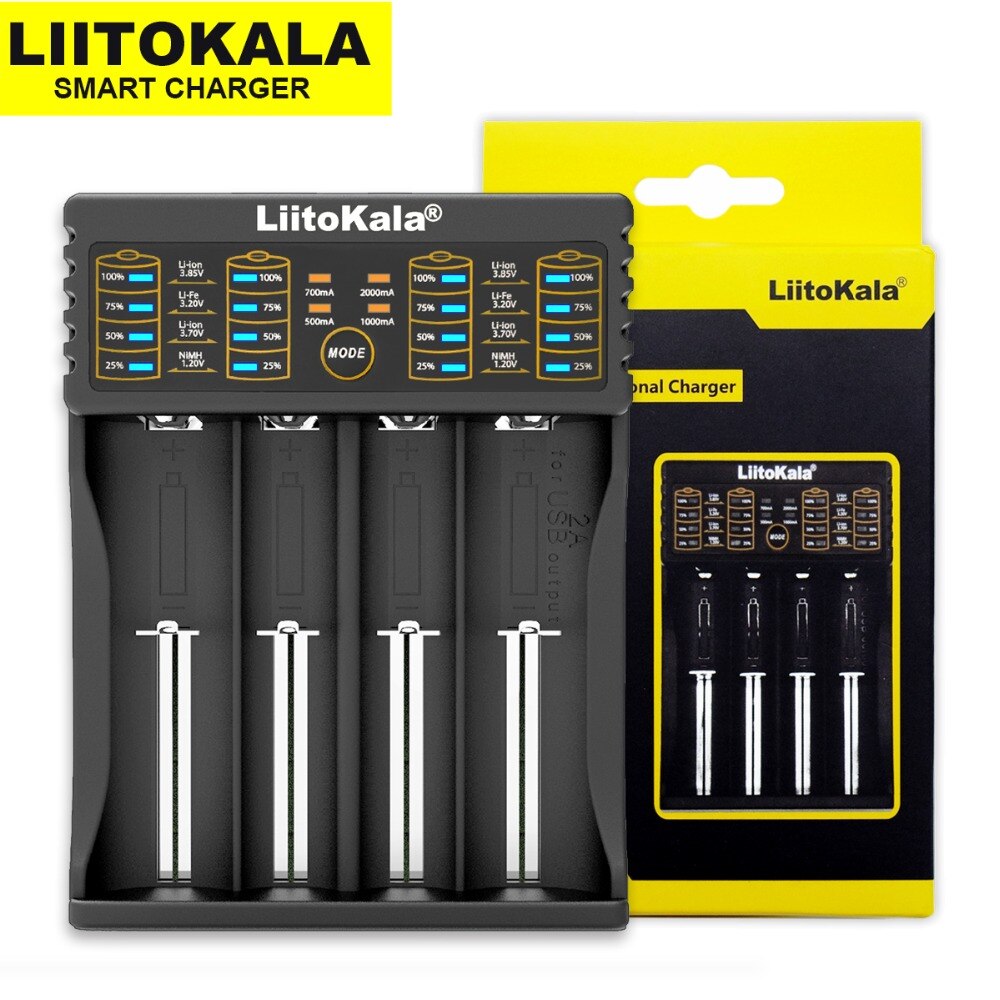 Liitokala Lii-500 Lii-402 battery charger Lii-202 Lii-100 Lii-400 18650 charger for 26650 21700 18650 18350 14500 AA AAA battery