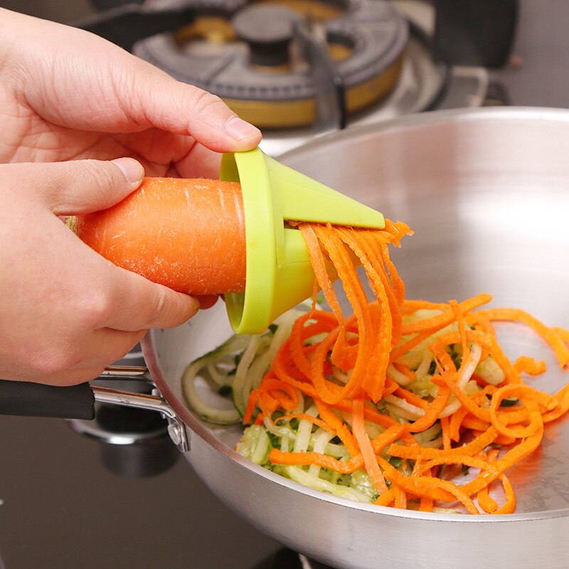 1PCS Spirale Schredder Schäler Gemüse Obst Manuelle Schredder Gerät Kartoffel Karotte Rettich Rotierenden Schredder Reibe Küche Werkzeuge