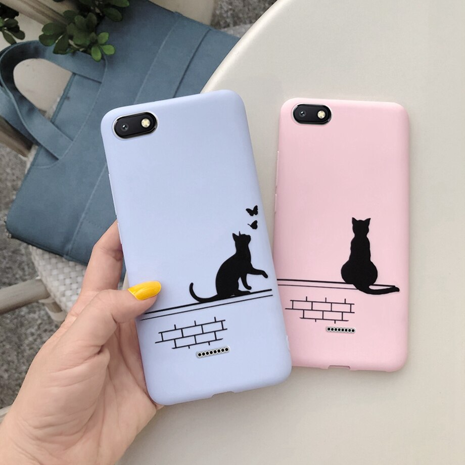 for Phone Case Xiaomi Redmi 6A Cute Silicone Cases Back Cover for Xiaomi Redmi6A Redmi A6 6A Bumper Cover Fundas Protector cases