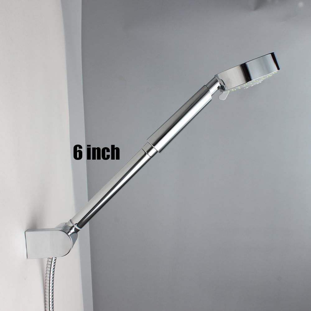 Messing 8 Inch Douche Arm Douchekop Extension arm voor Badkamer Douche Tap, Chrome