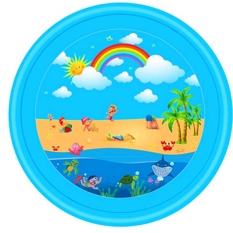 Water Mat Children Baby Play Game Party Beach Environmental PVC Pads Outdoor Inflatable Spray Water Cushion Mats Toys Summer