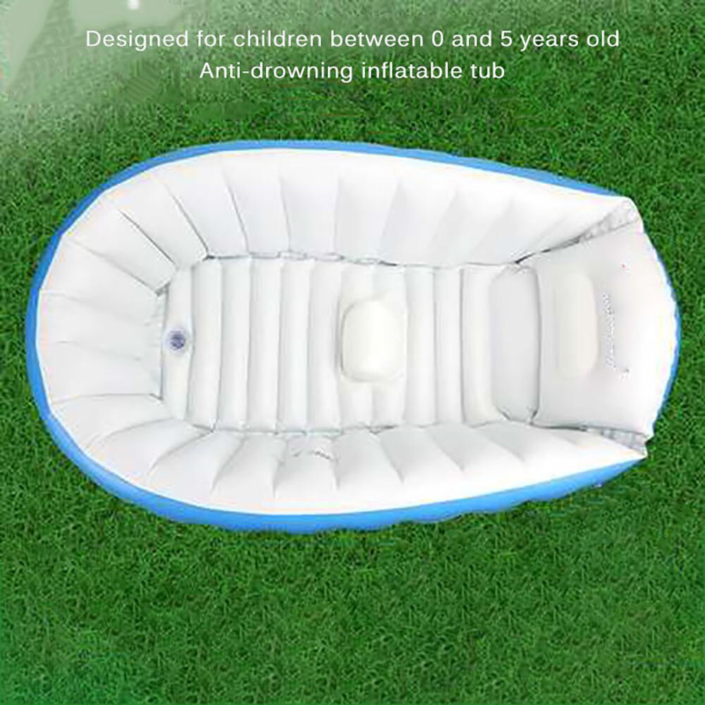 Inflatable Plastic Baby Tub Swimming Pool Portable Bathtub Inflatable Bath Tub Child Shower Cushion Warm Winter Folding Bathtub