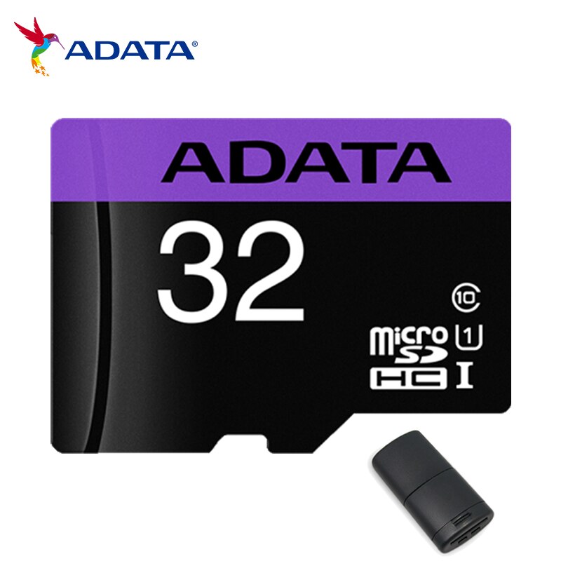 Adata Sdxc Sdhc 16Gb 32Gb 64Gb Class 10 Uhs Ik Geheugenkaart Microsd Tf Flash Card storage Card Voor Telefoon: 32G Card Reader