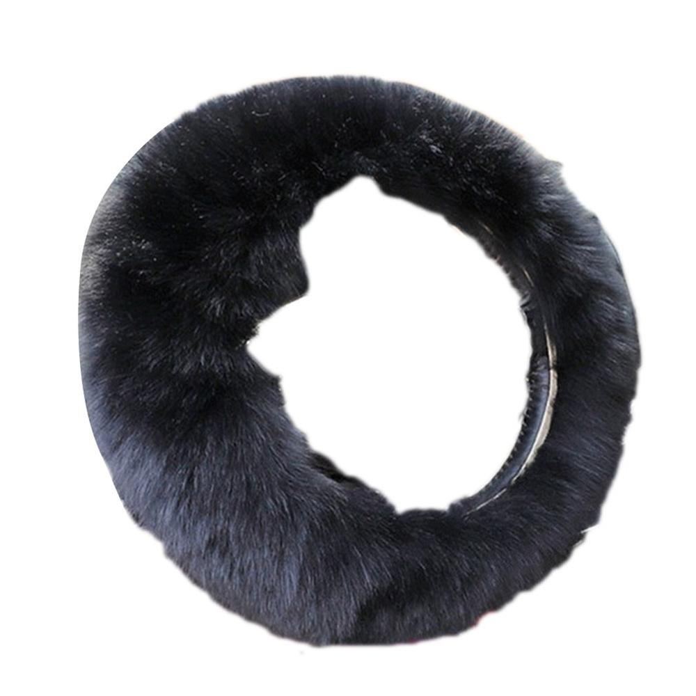 Solide doux longue laine floue volant couverture laine frein à main voiture accessoire mouton fourrure peluche protecteur couverture Kit