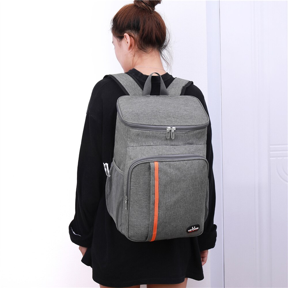 18L Große Kapazität Leck nachweisen Mittagessen Rucksack Thermische Große Picknick Kühlen und Warmen Isolierte Tasche Schulter Tasche
