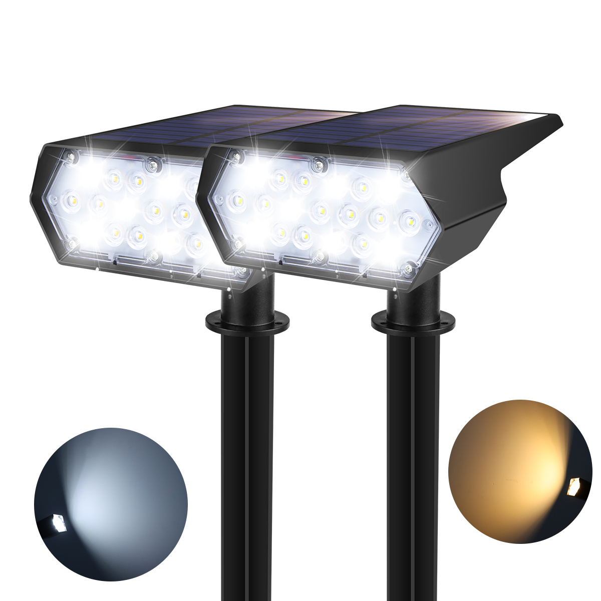 Solarstrahler für den Außenbereich, Garten, Weg, Rasen, Landschaft, wasserdicht, schnee-/hitzebeständig, Umweltschutz, Energieeinsparung