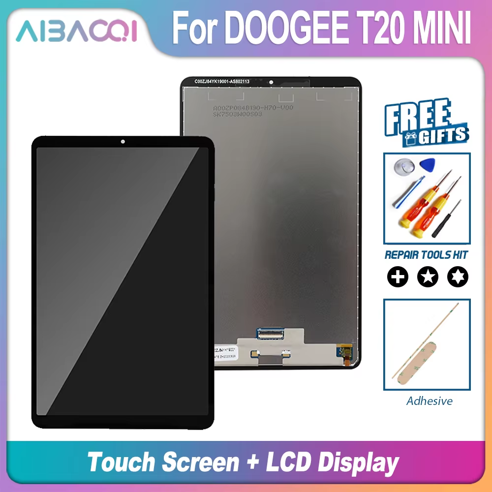 AiBaoQi Nowy Ekran LCD i Dotykowy Digitizer robić Tabletu DOOGEE U7 T20 mini/T20 mini zawodowiec/T20 mini dziecko T10 zawodowiec T20S: W kolorze khaki