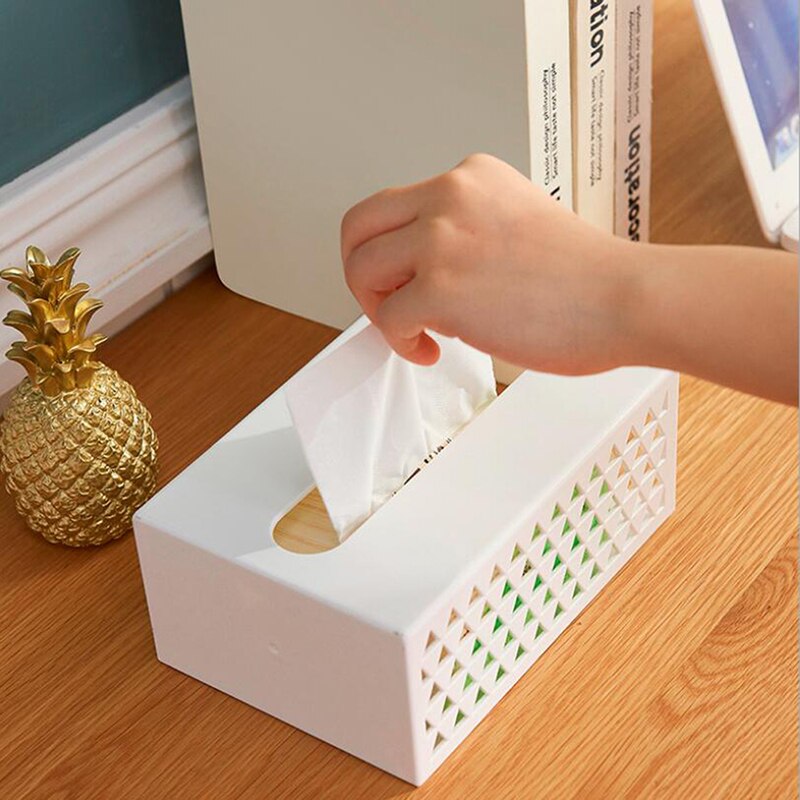 Caja de pañuelos de cocina montada en la pared Kleenex, dispensador de servilletas, caja de toallitas húmedas de escritorio de oficina familiar