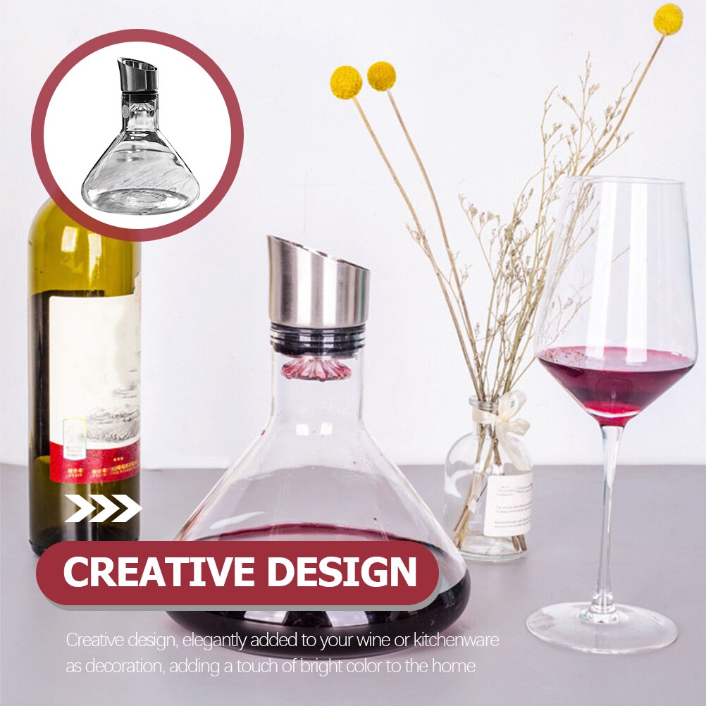 Waterfall Style Decanter Glass Decanter for Bar Dispenser Pot