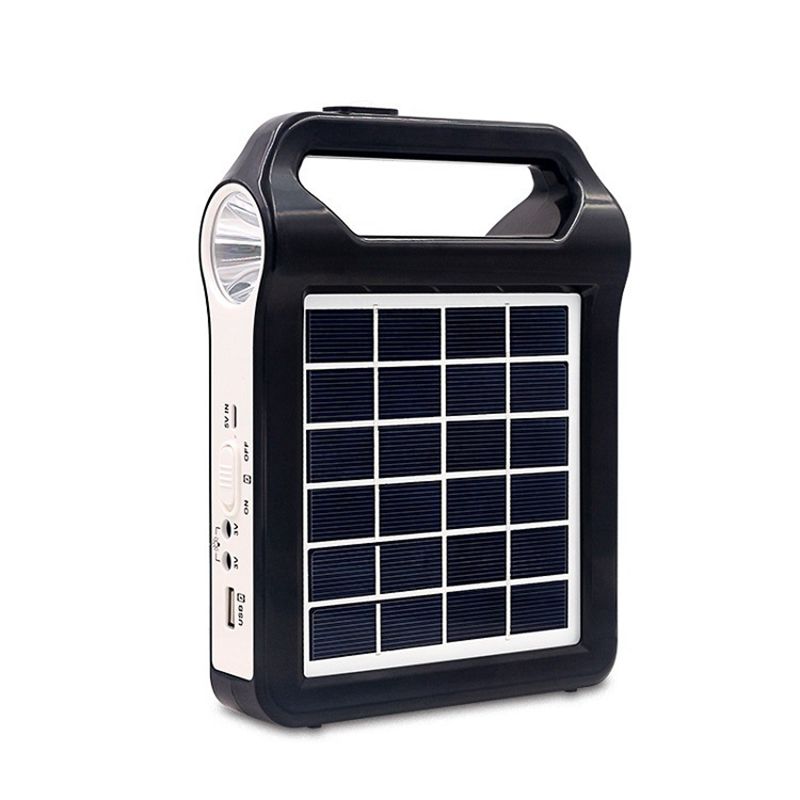 6V 3.8W/2W Rechargeable Solar Panel Power Storage Generator System Portable Charger Lamp Lighting Home Solar Energy System Kit