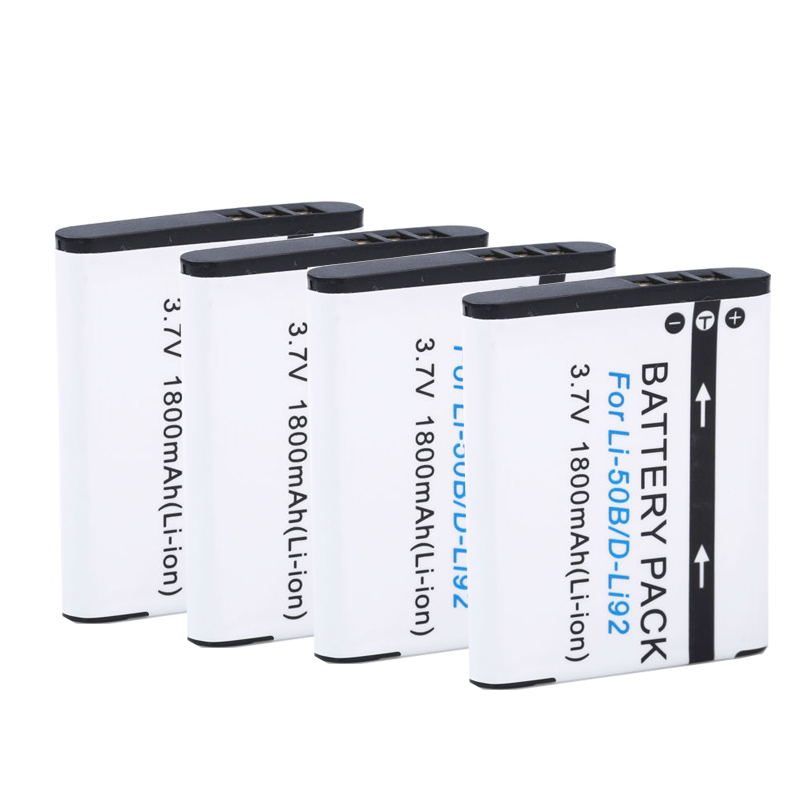 Li-50B Li50b Batterij D-LI92 Li-Ion Camera Batterij Voor Olympus Li 50b Batttery Voor Pentax XZ-1 SP-800UZ SZ-30 D Li92