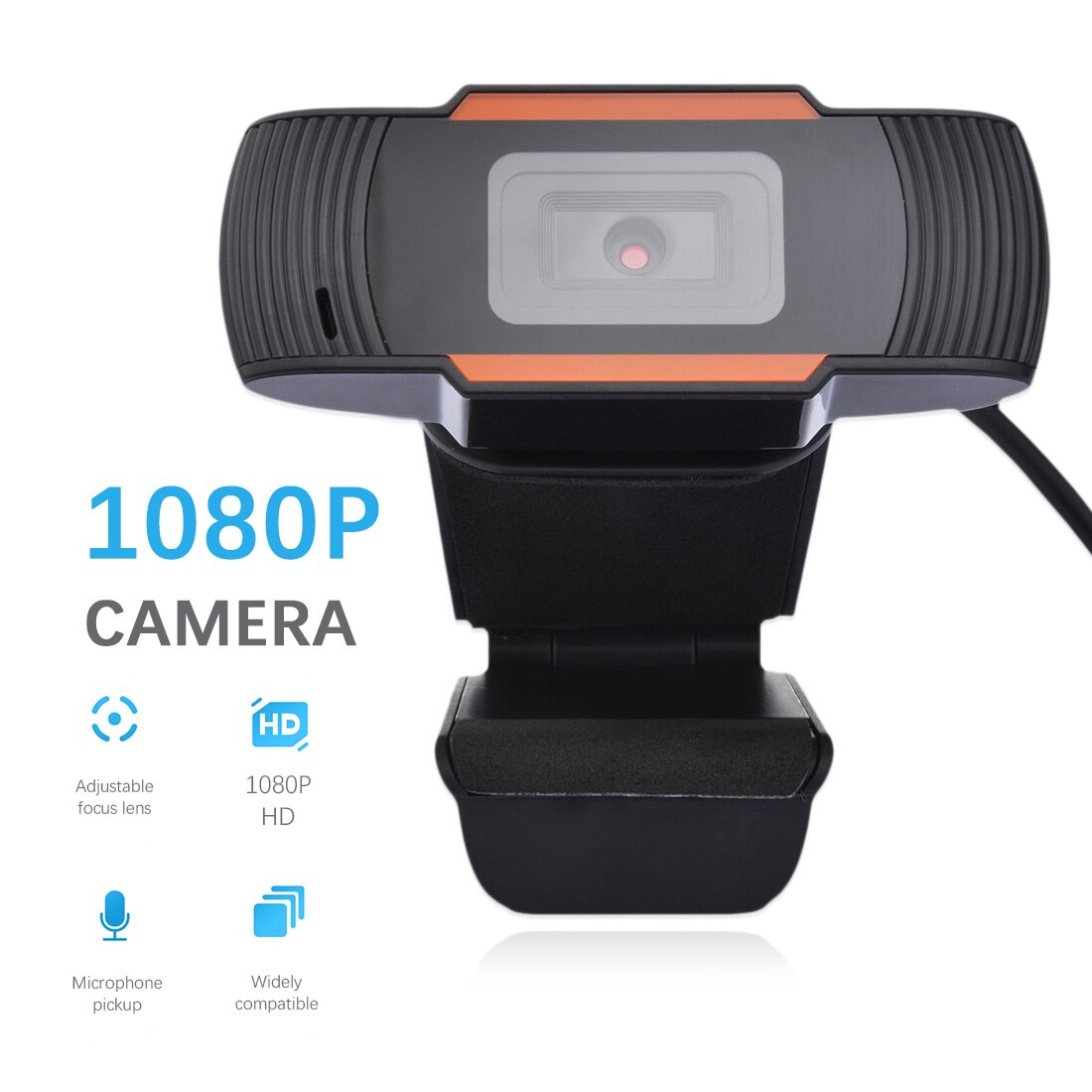 Web Camera Met Microfoon Hd Webcam 1080 P Usb Camera 110 Graden Draaibaar 2.0 Video-opname Voor Pc Computer
