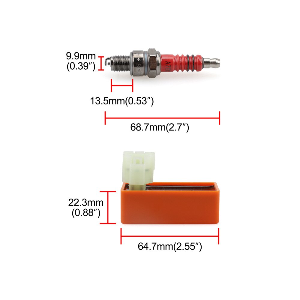 High Performance Digital Ignition System Kit With CDI Unit Box Coil Plug for Scooter ATV GY6 125 GY6150 50cc 100cc 125cc Motos