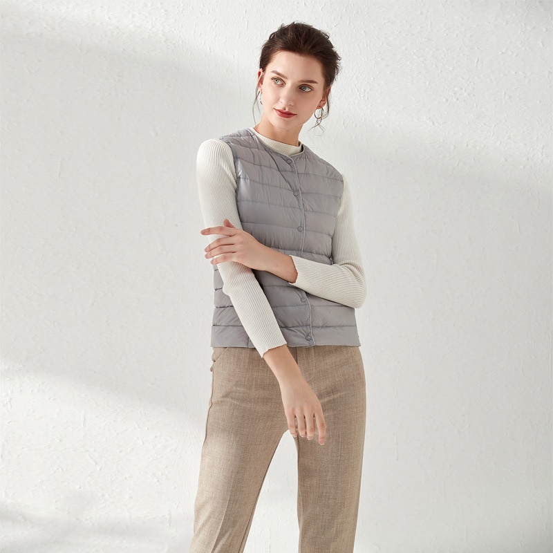 NewBang vrouwen Warme Vesten Ultra Licht Bodywarmer Vrouwen Matt Stof Vest Draagbare Warme Mouwloze Winter Liner