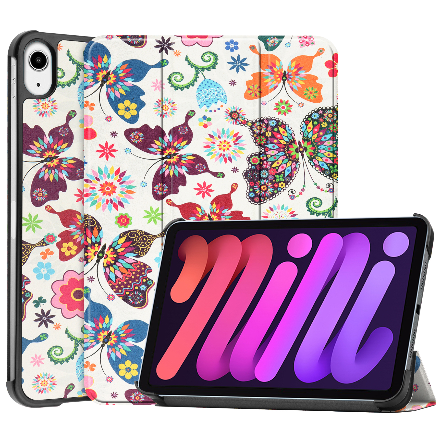 Deksel til ipad mini 7 ,  a17 pu-lærdeksel, stativ til nettbrett, bunndeksel til ipad mini 6, deksel til ipad mini 7 , 8.3- tommers