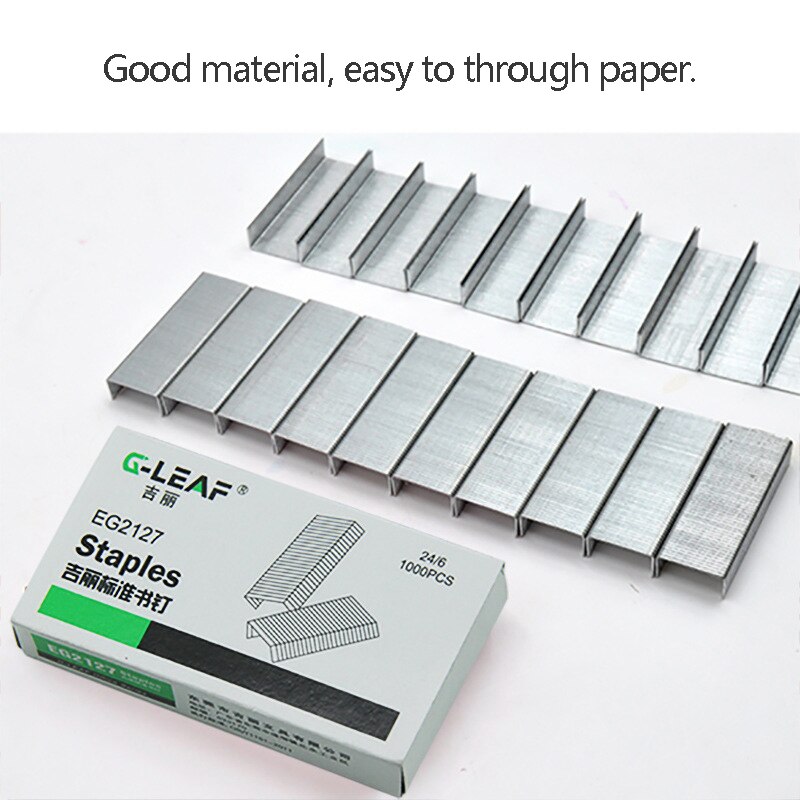 1000 pcs per box 24/6 Staples Stapler pins Stationery Office supplies