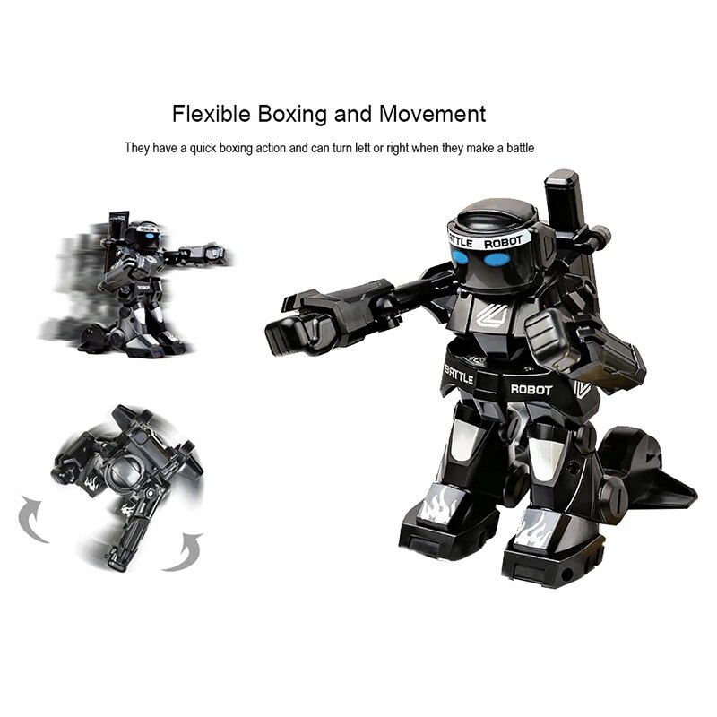RC combat boxe Robot jouets 2.4G combat Intelligent télécommande Robot deux manettes de contrôle boxe combat Robots jouet modèle