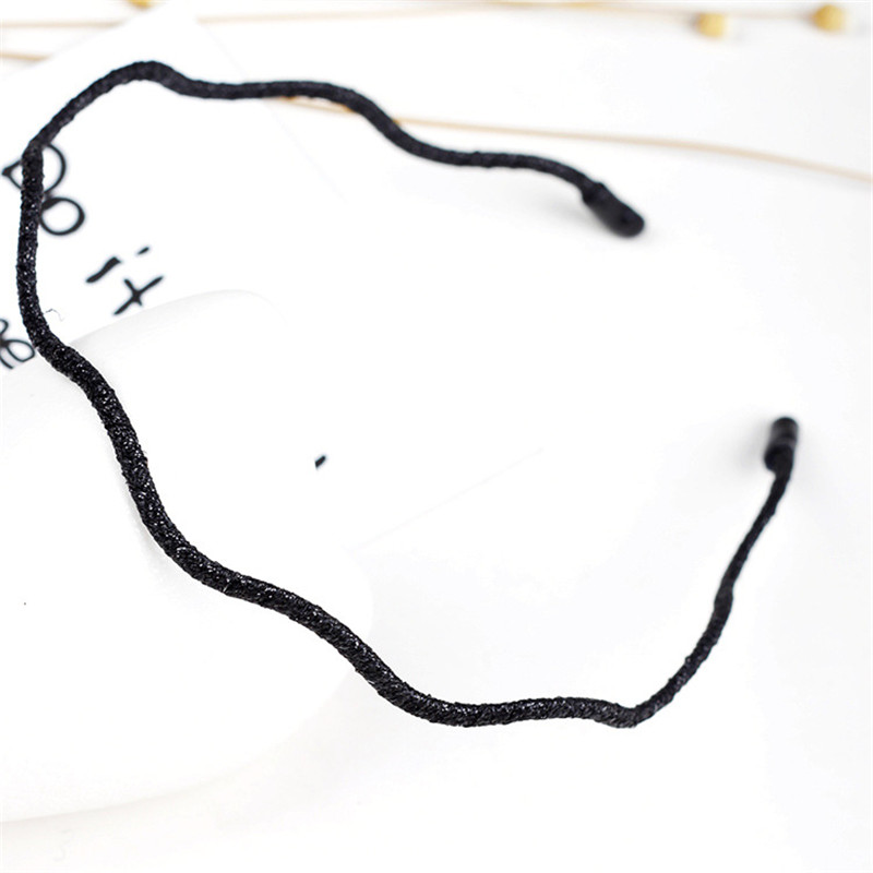 Frauen Klassische Schwarz Braun Kunststoff Stirnbänder Dünnen Klar matt Helle Farbe Haarbänder Nicht-Unterhose Haar Band Für Höhle Täglichen Verschleiß: Tiefe Blau