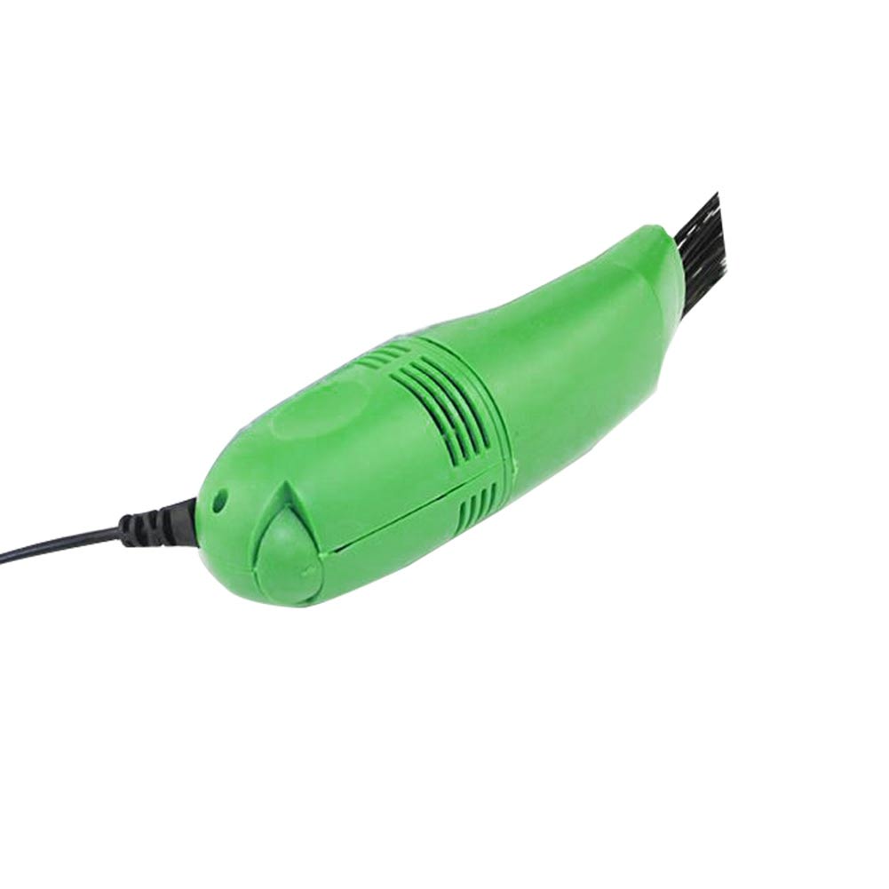Computer Keyboard Mini USB Vacuum Cleaner for PC Laptop Desktop Notebook UND: green