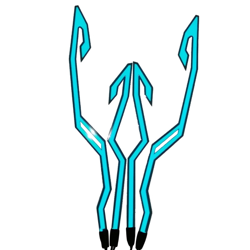 Helm Led Koud Licht Mod Kit Bike Helm Lamp Bar Lichtgevende Signaal Sticker Night Rijden Signaal Helm Licht