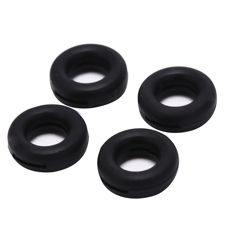 2 Pairs Round Glasses Ear Hooks Eyeglasses Sports Temple Tips Anti Slip Silicone Grips: Black