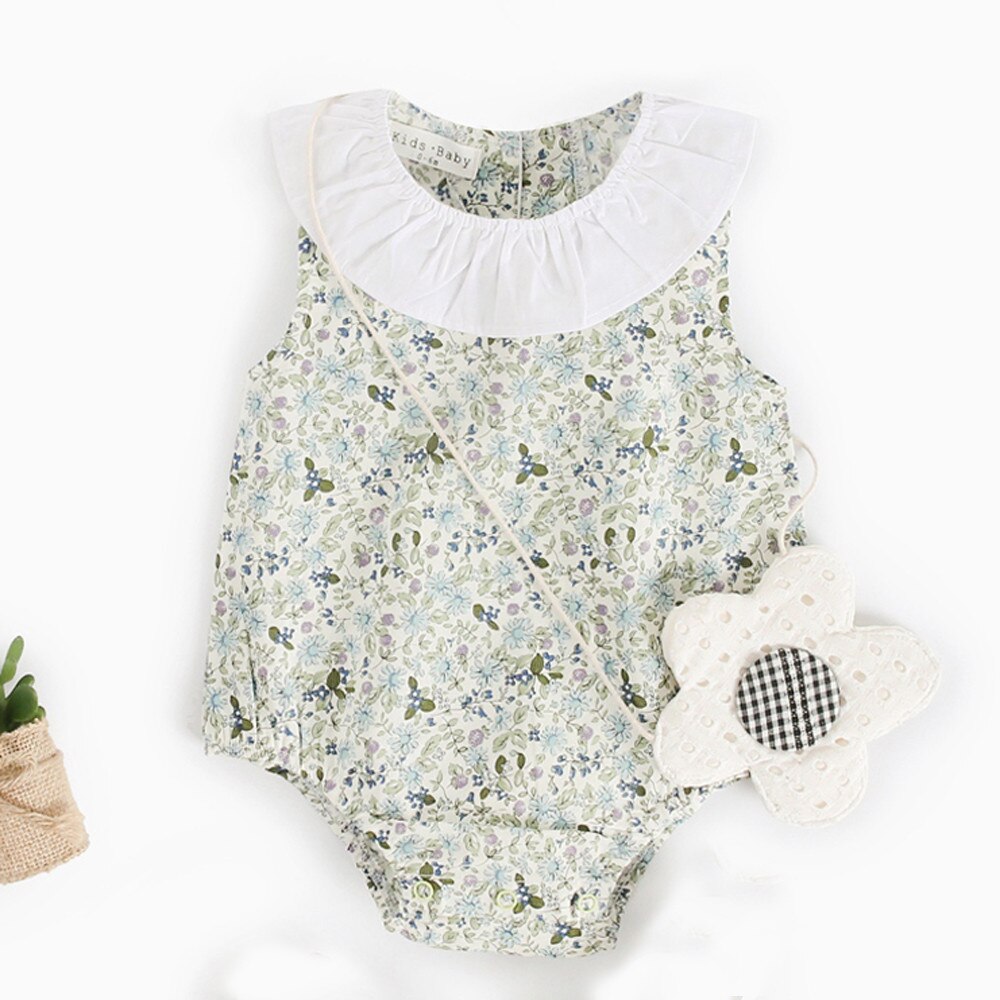 Baby Kids Pasgeboren Baby Baby Jongen Meisjes Jumpsuits Bloemenprint Rompertjes Outfits Kleding Zoete En Casual Jumpsuits