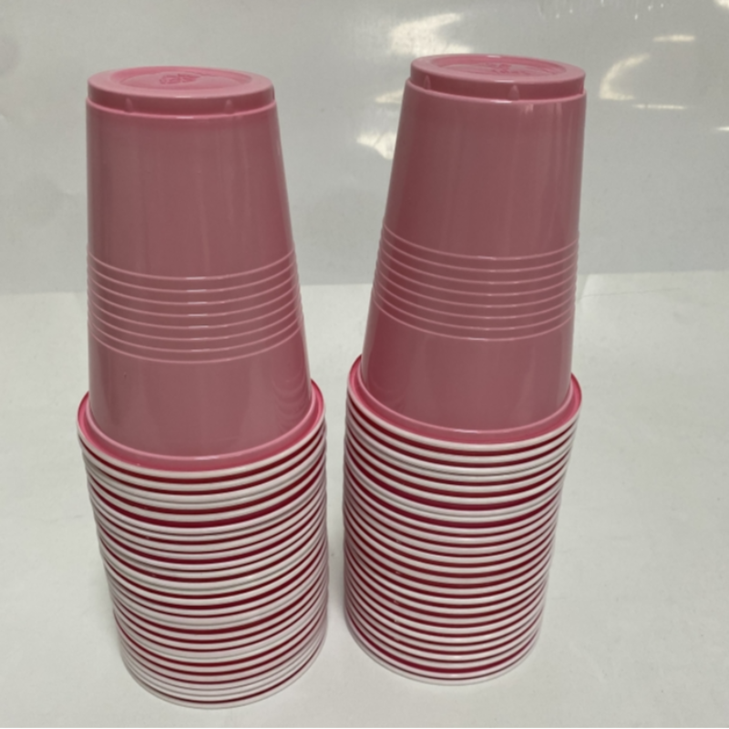 16-Ounce Plastic Party Cups In Rood (50 Pack) wegwerp Plastic Bekers Recyclebaar Rode Kopjes Met Vullen Lijnen Voor Drankjes, Bbq, Picknicks: YELLOW