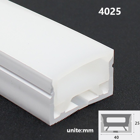 LED flexibel Neon- Seil Rohr Silikon Diffusor Kanal Einbau draussen Wasserdicht IP67 Band linear Streifen Licht WS2811 WS2812B: Emittierende Farbe1 / 2m