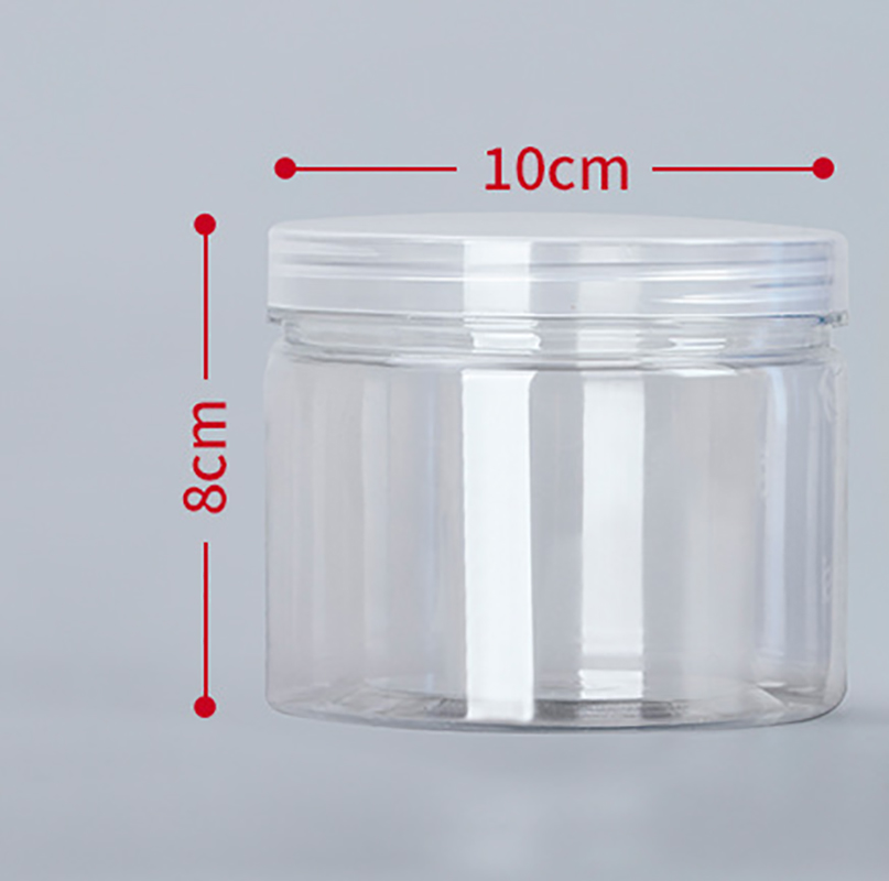 Transparenter versiegelter Tank Lebensmittel versiegeltes Glas mit Deckel Kunststoff kreisförmige Aufbewahrung eimer Dosen Nussglas Sonstiges Getreide tank