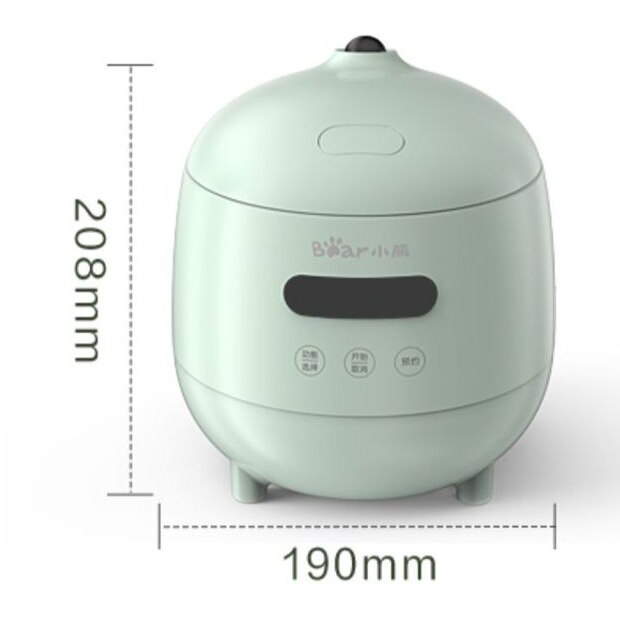 1.2L Electric Rice Cooker Kitchen Mini Cooker Small Rice Cook Machine Intelligent Appointment Led Display 300W