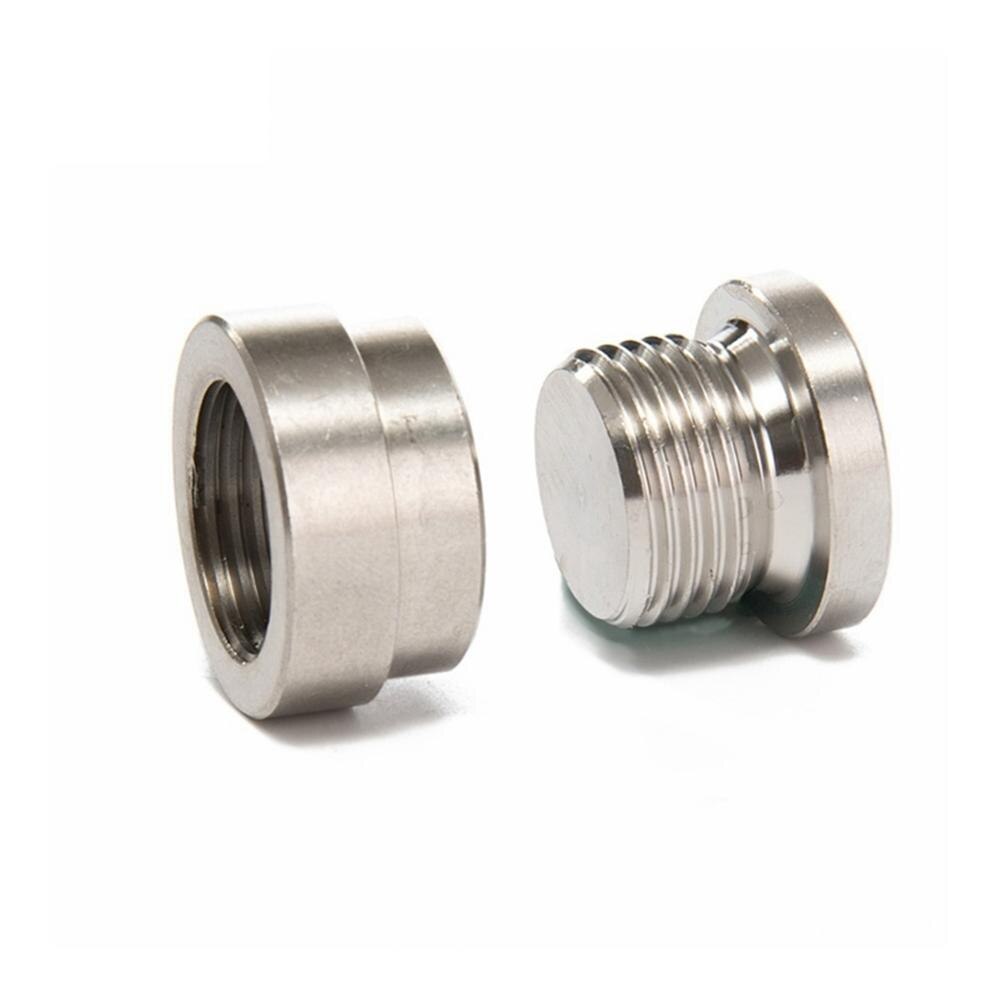 O2 Oxygen Sensor Metal Weld On Bung & Plug Wideband Nut & Cap Kit Set Car Motorcycle spare Parts
