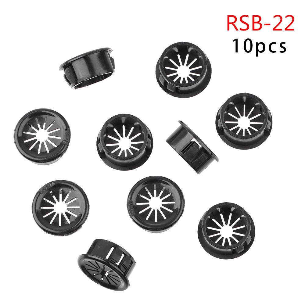 Couvercle de trou de fil de table de bureau, œillet de câble, plastique en nylon noir, forme de pétale, bouchon anti-poussière d'ordinateur, 16mm, 19mm, 22mm, 25mm, 28mm, 35mm, 38mm, 10 pièces: Brun grisâtre