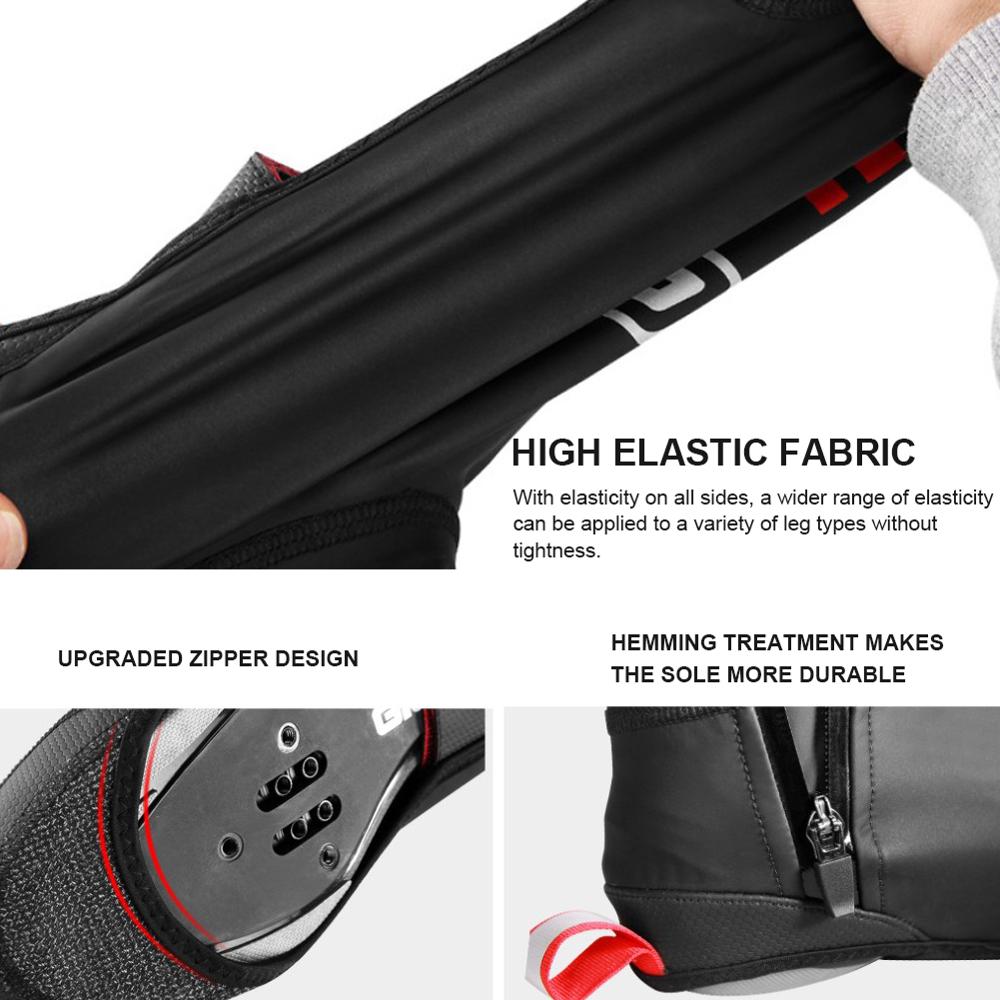 Couvre-chaussures résistant au froid de cyclisme,sur-chaussures chaudes, imperméable, pour vélo de montagne, VTT,