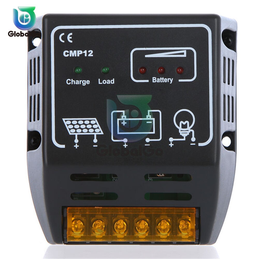 10A 12V 24V Auto Solar Charge Controller PWM Controllers Solar Panel Regulator