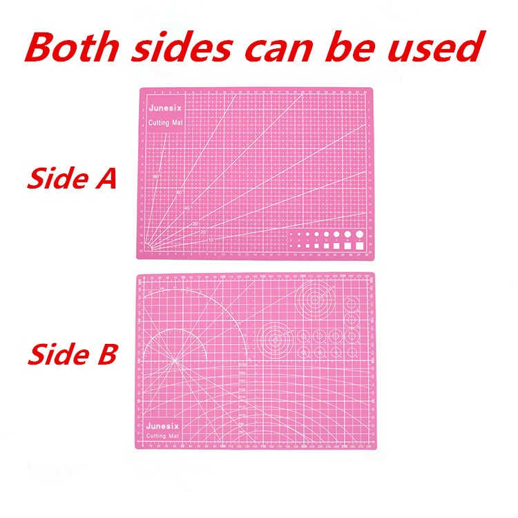 Self Healing Cutting Mat A4 A3 Siz 3mm Double Sided Non-Slip Gridded Rotary Board for Art Craft Sew Quilt Scrapbook PVC