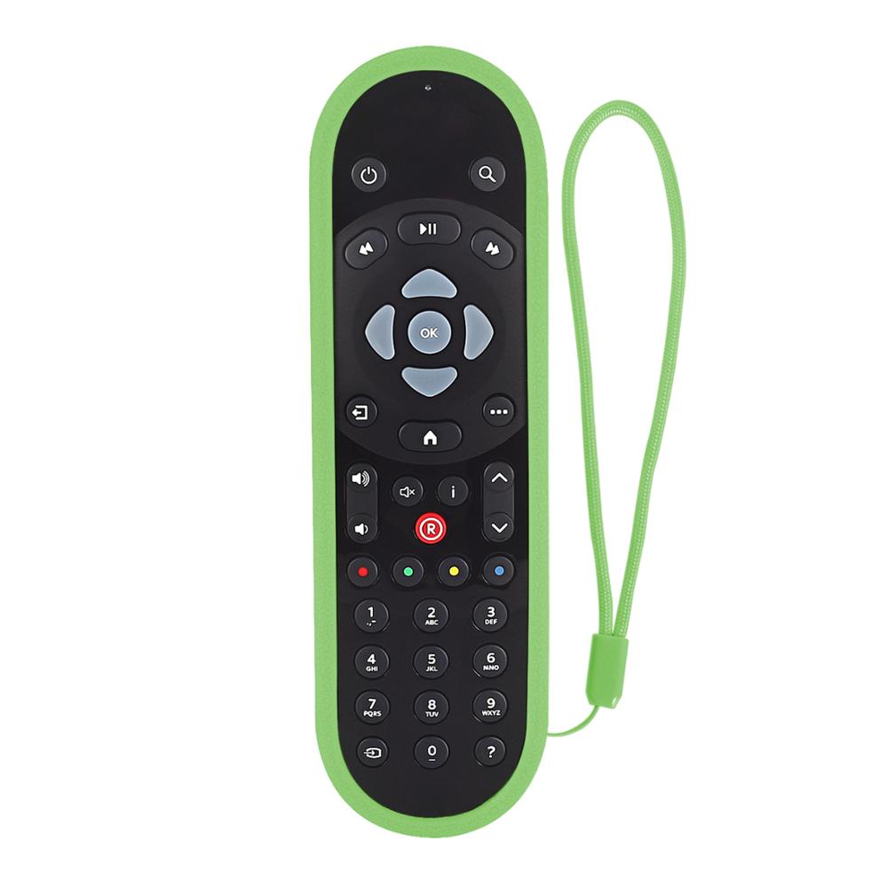 Remote Control Covers For SKY Q Shockproof Protective Case Compatible Touch And Non-Touch Skin-Friendly With Hand Loop: Fluorescence Green