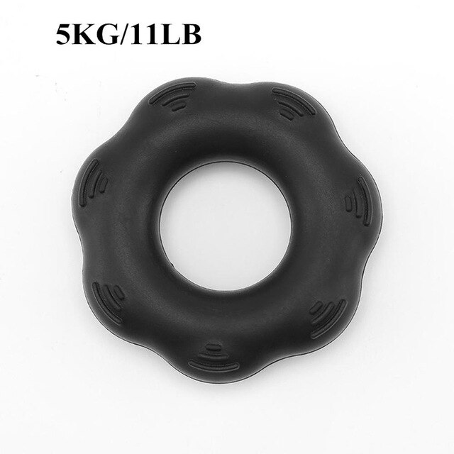 Hand Grip Ring Hand Expander Finger Resistance Band Hand Finger Power Training Stretcher Wrist Exercise Fitness Climbing Train: black