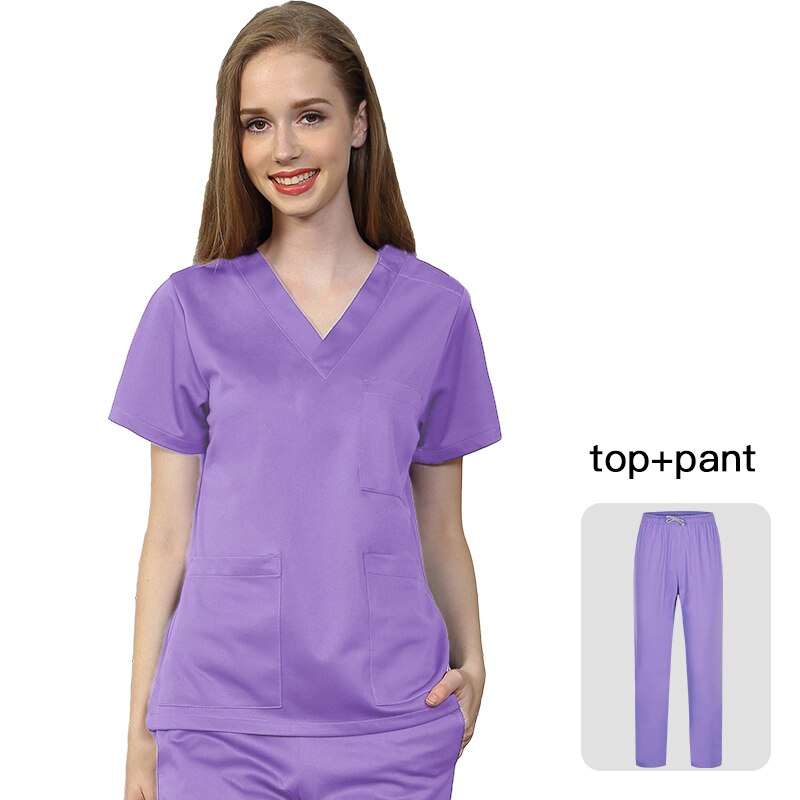 Uniforme de spa courtes manches, vêtements de travail pour animaux de compagnie, haut + pantalon respirant, uniformes de travail,