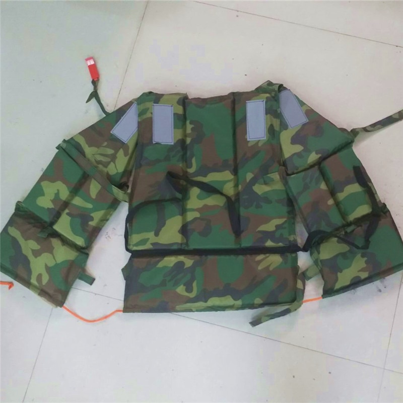 Dubbelzijdig camouflage doek Verdikte Oxford doek oceaan drifting camouflage reddingsvest drijven vest Gezaghebbende testen