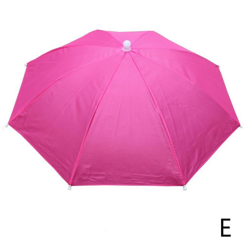 Sombrero de sombrilla de lluvia portátil, sombrilla plegable para Pesca al aire libre, Anti-UV, accesorios para la cabeza de playa, Camping y Pesca: Verde militar